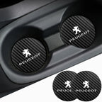 Silicone Car Cup Coasters – Non-Slip Waterproof Interior Pads for Peugeot