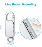 Mini Keychain Voice Recorder – Portable Digital Dictaphone for Meetings and Lectures