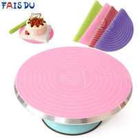 Silicone Cake Turntable Mat – Non-stick Heat Resistant Tool for Baking