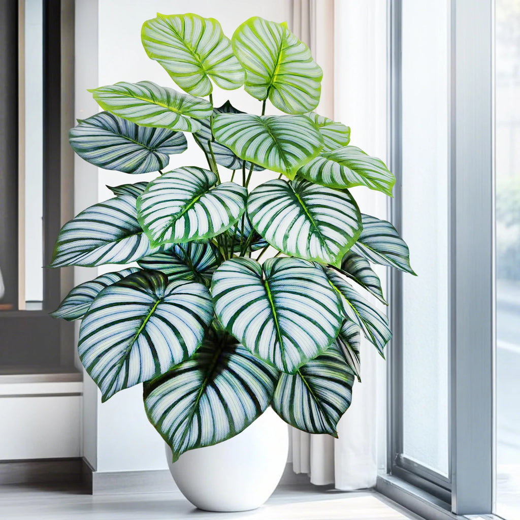 Artificial Tropical Leaf Plant – 60-103cm Potted Faux Greenery for Home Decor