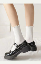 Ruffled Cotton Ankle Socks – Kawaii Lolita Accessories for Women