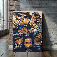 Hip Hop Canvas Wall Art – Notorious BIG and Tupac Poster for Home Decor