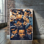 Hip Hop Canvas Wall Art – Notorious BIG and Tupac Poster for Home Decor