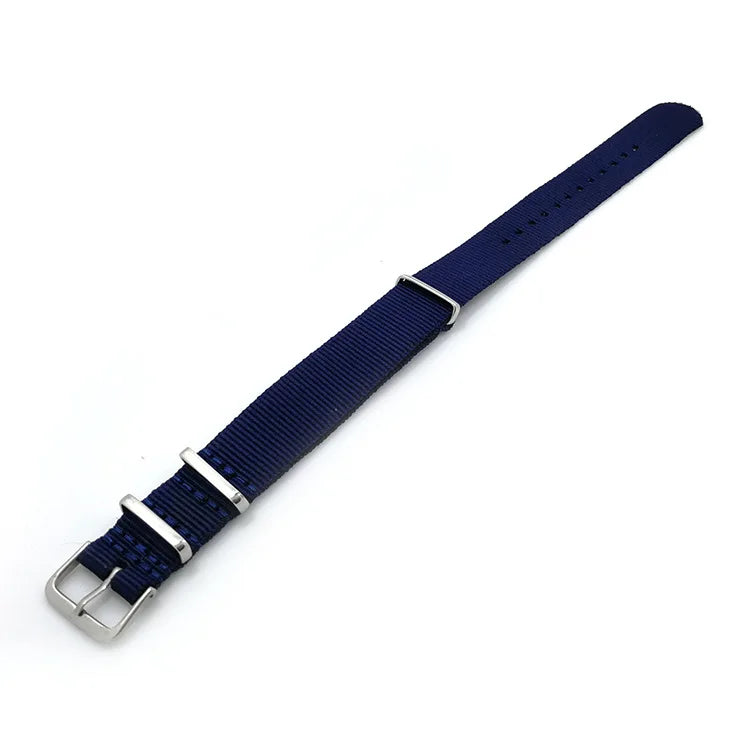 Woven Nylon Watch Strap – 18mm-22mm Canvas Wristband for Men and Women