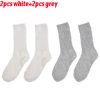 Knitted Mid-Tube Socks – Soft Vintage Cotton for Sports and Leisure