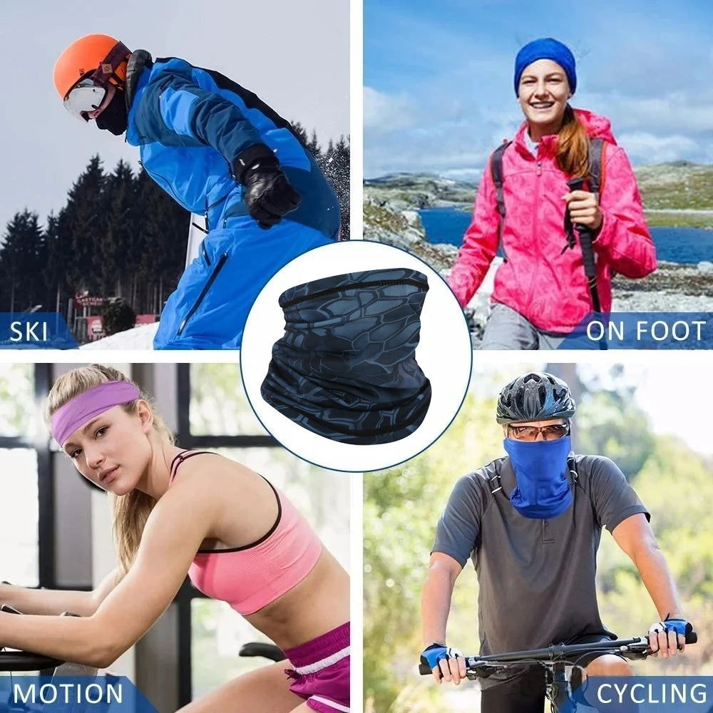 Ice Silk Neck Gaiter – Sun Protection for Motorcycle Riding and Sports