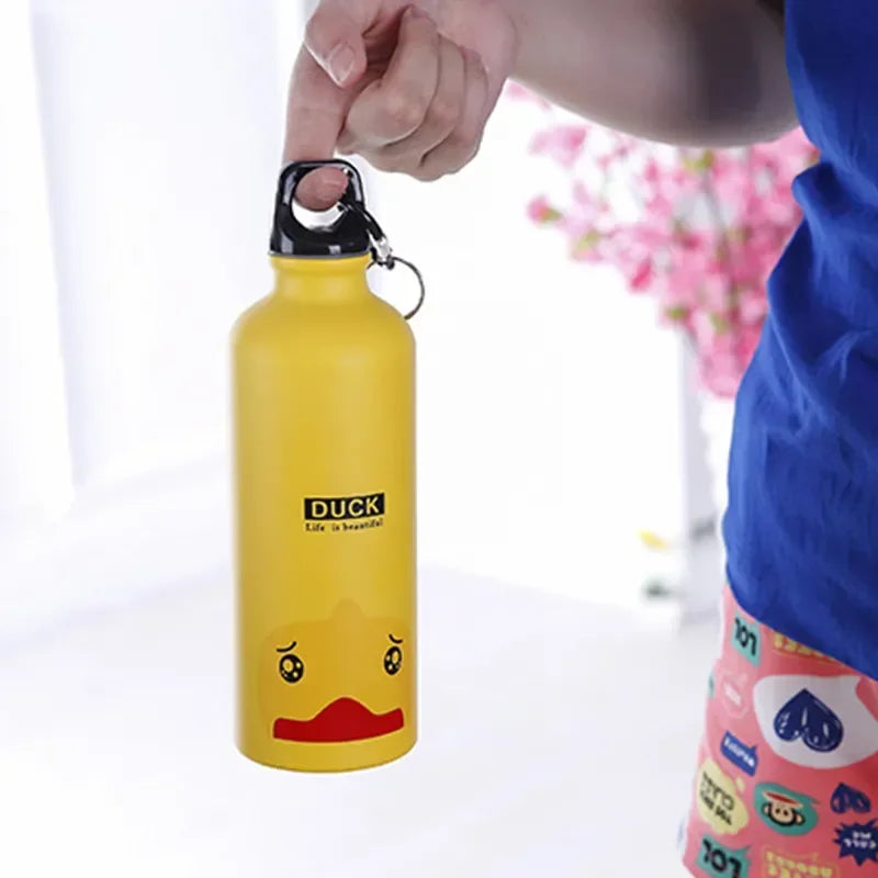 Insulated Stainless Steel Cartoon Mug – Kids Water Bottle for School Sports