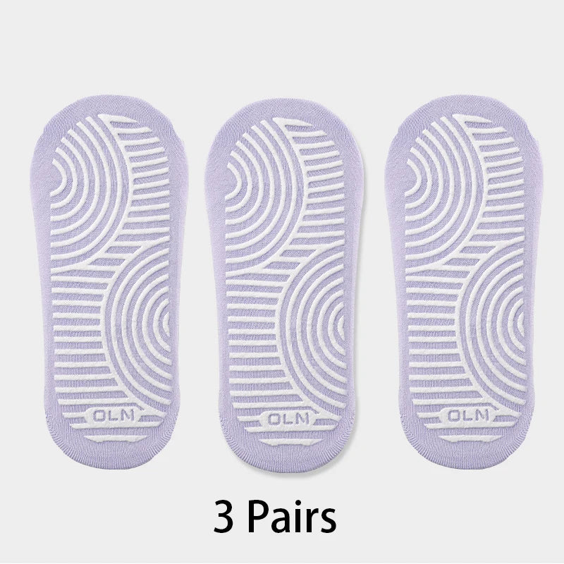 Anti-slip Cotton Yoga Socks – Breathable Pilates Ballet Grips for Women Gym