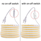 Waterproof COB LED Strip – Flexible High Brightness Ribbon for Home Lighting