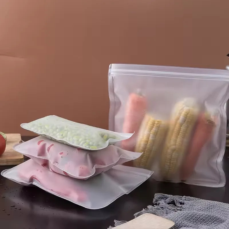 Silicone Food Storage Bags – Leakproof Reusable Containers for Freezer Kitchen