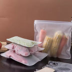 Silicone Food Storage Bags – Leakproof Reusable Containers for Freezer Kitchen