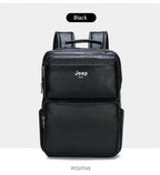 Split Leather Laptop Backpack – Large 14 Inch Travel Bag for Men