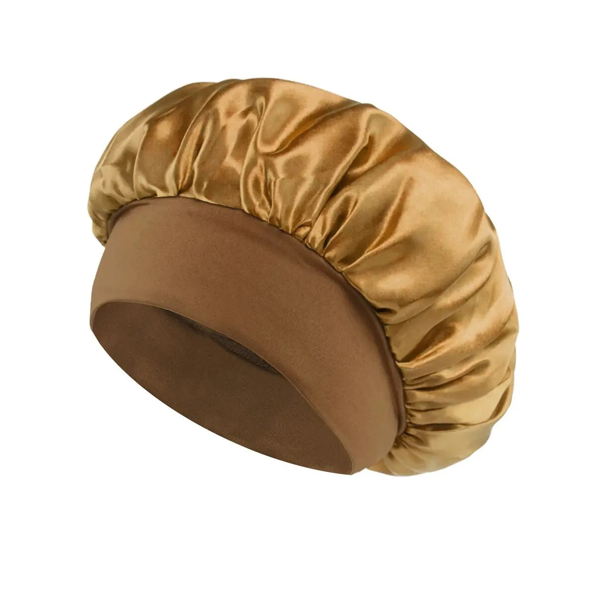 Satin Sleep Bonnet – Elastic Silk Hair Cap for Overnight Hair Protection