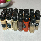 Glass Spice Jars – 100ML Seasoning Containers for Kitchen Storage and BBQ