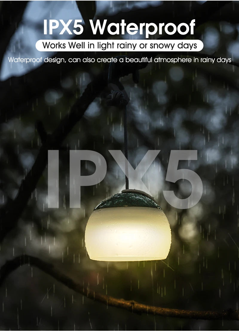 Portable Retro LED Camping Light – Waterproof Hanging Lamp for Outdoor Emergencies