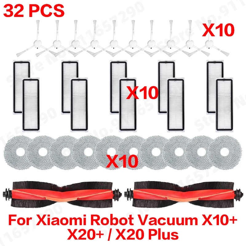 Vacuum Replacement Parts – Brushes and Filters for Xiaomi Robot Cleaners
