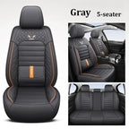 Full-Wrap Leather Car Seat Covers – Durable Universal Fit for All-Season Driving