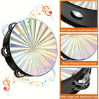 Double Row Radiant Tambourine – Handheld Rhythm Percussion for Music Education