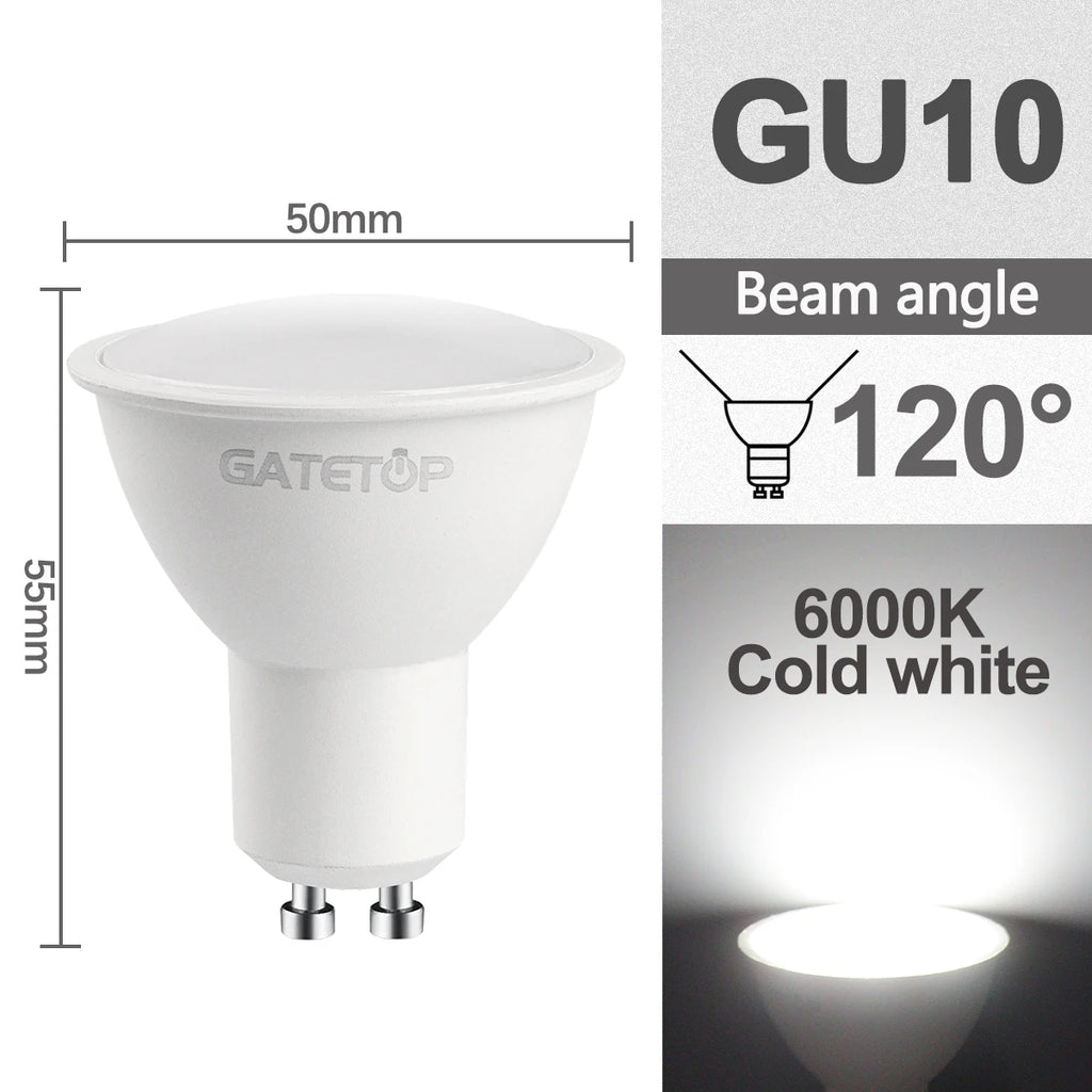 GU10 LED Spotlight Bulbs – Energy Efficient Lighting for Home Replacement