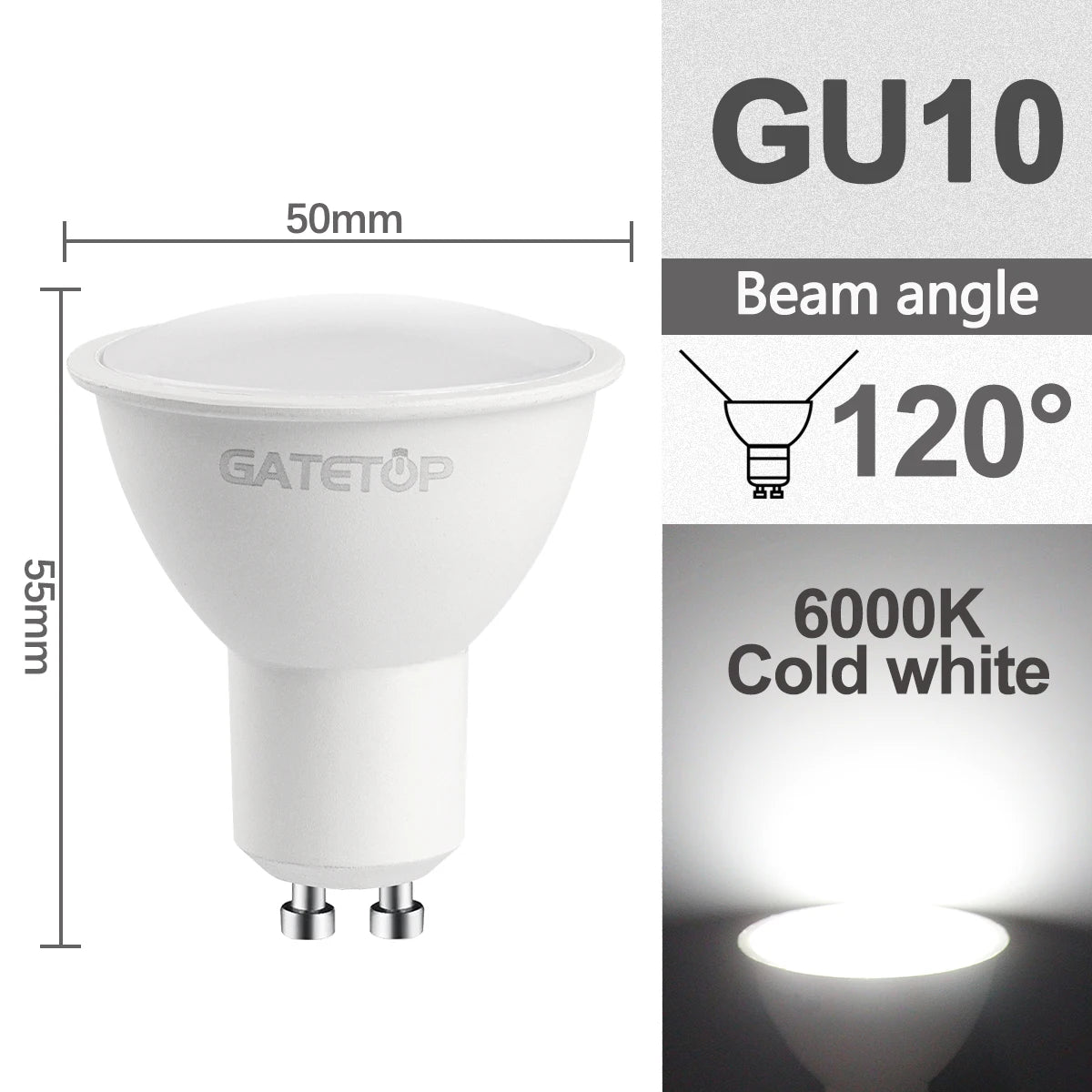 GU10 LED Spotlight Bulbs – Energy Efficient Lighting for Home Replacement