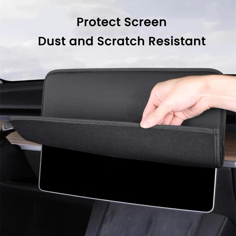 Anti-UV Navigation Screen Cover – Protective Sunshade for Tesla Model 3 Y