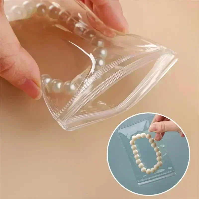 Transparent PVC Zip Jewelry Pouches – Anti-Oxidation Bags for Storage