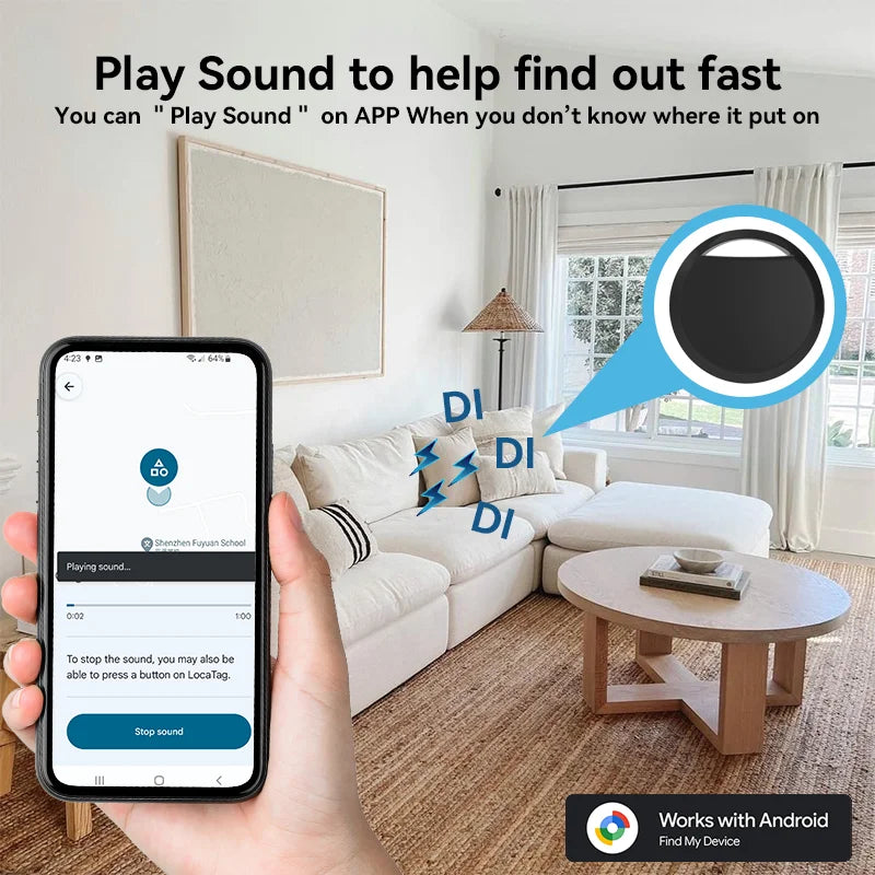 Bluetooth GPS Tracker – Wireless Key Locator for Android Pet and Item Tracking