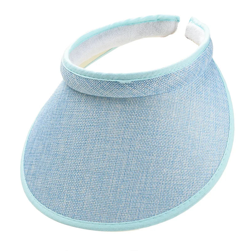 Wide Brim Sun Visor Hat – UV Protection for Outdoor Sports and Beach