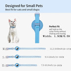 Adjustable Leather Airtag Collar – Reflective GPS Tracker for Pets