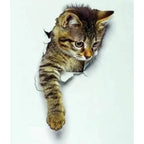 3D Cute Cat Wall Decals – Self-Adhesive Stickers for Kids Bedroom Decor