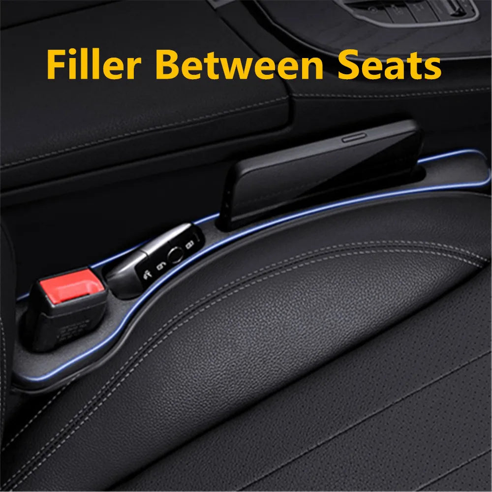 Car Seat Gap Filler Organizer – Leather Storage Pocket for Mercedes Benz Interior