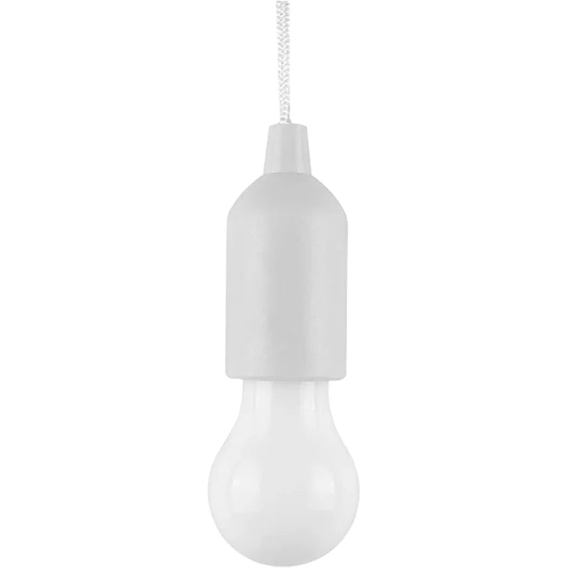 Portable LED Pull Cord Bulb – Battery Operated Lamp for Camping and Emergency