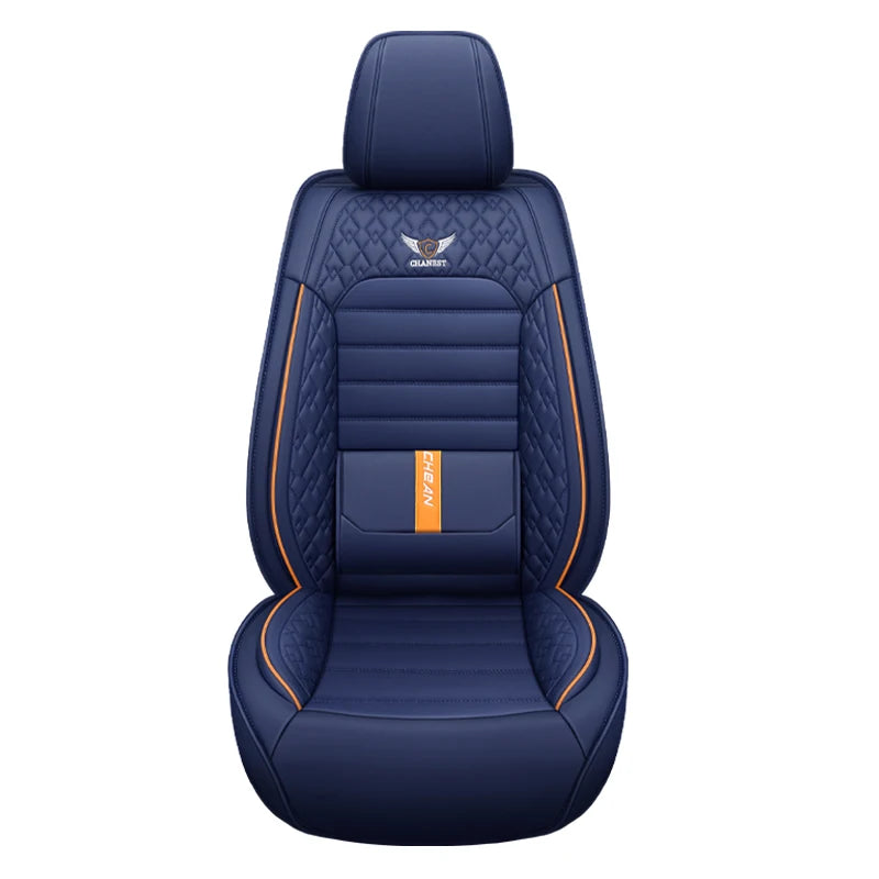 Full-Wrap Leather Car Seat Covers – Durable Universal Fit for All-Season Driving
