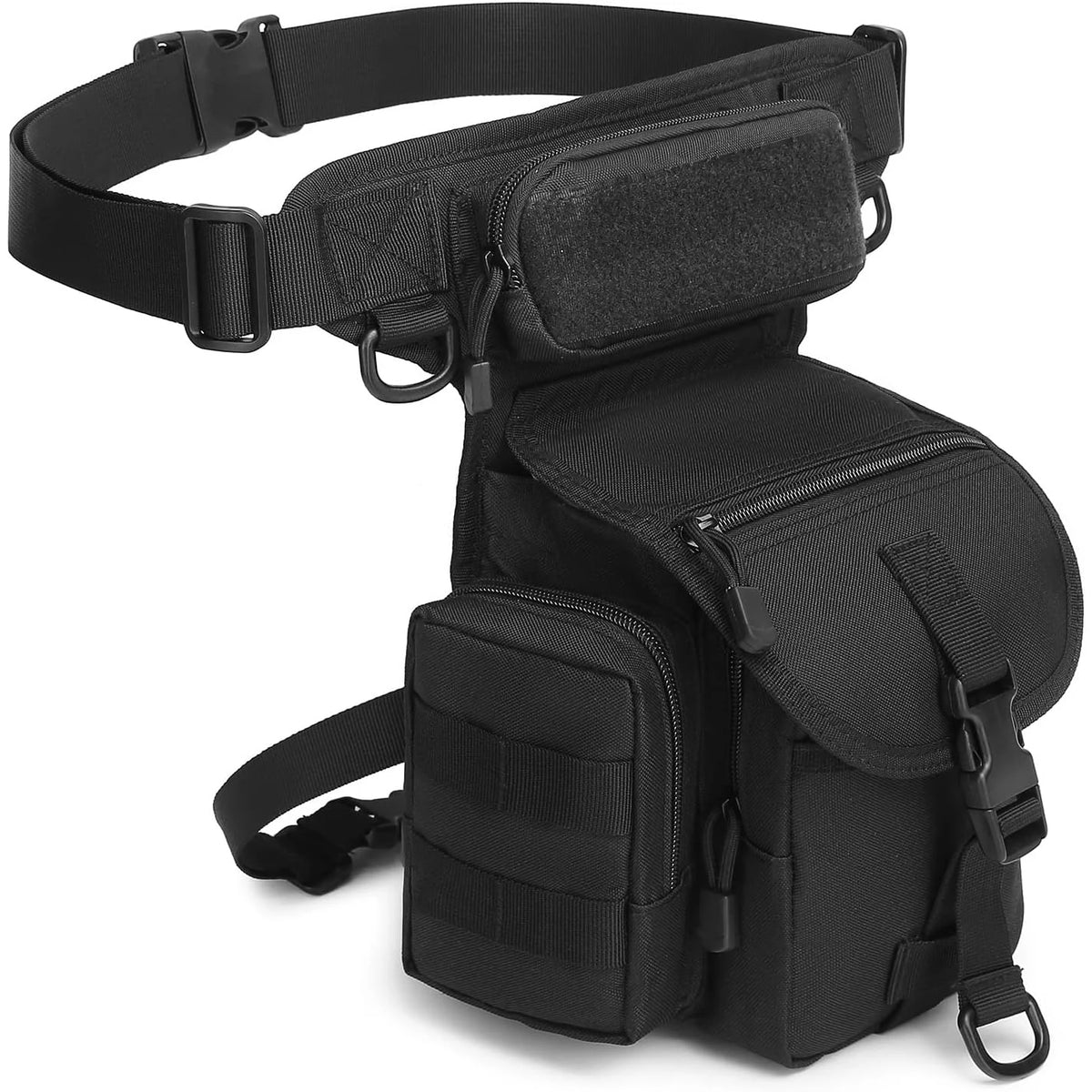 Nylon Drop Leg Bag – Tactical Waist Pack for Motorcycle Hiking Travel