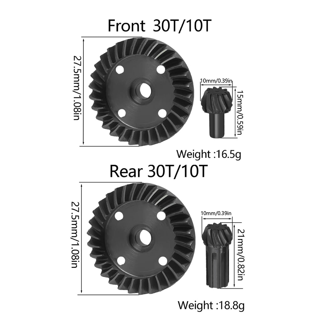 Metal Steering and Suspension Upgrade Kit for RC Hobby Cars