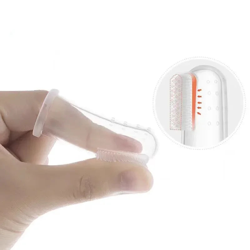Silicone Finger Toothbrush – Soft Pet Dental Tool for Cat and Dog Teeth Care