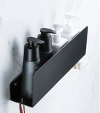 Aluminum Bathroom Shelf – Wall Mounted Storage Rack for Shower and Kitchen