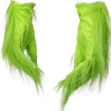 Green Monster Mask and Glove Set – Grinch Costume for Christmas Cosplay