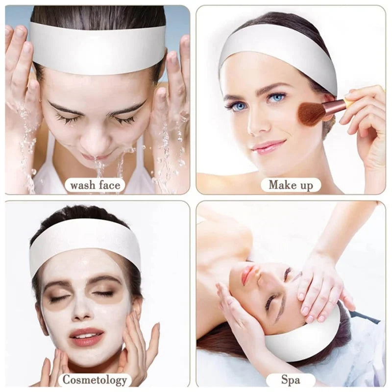 Disposable Non-Woven Facial Headbands – Soft Skincare Wraps for Beauty Salons