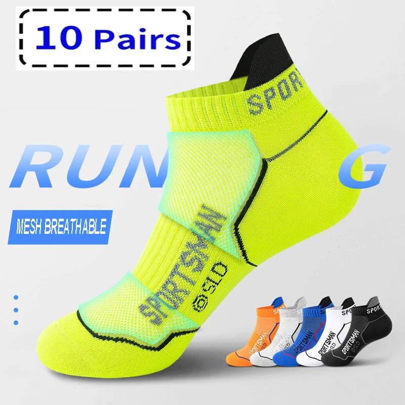 Breathable Cotton Ankle Socks – Lightweight Athletic Footwear for Summer Sports