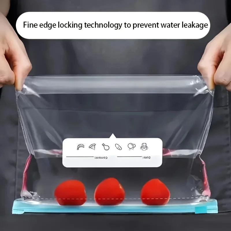Leakproof Zipper Storage Bags – Fresh Keeping Food Organizers for Kitchen
