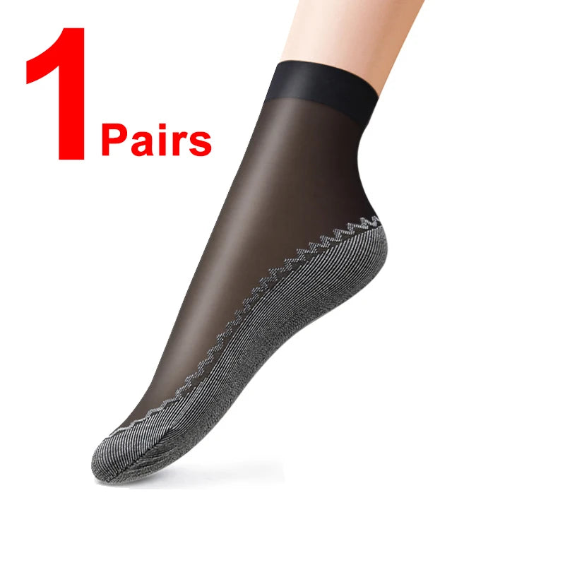 Ultrathin Transparent Boat Socks – Breathable Women's Ankle Socks for Summer