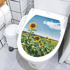 Decorative Toilet Seat Decal – Underwater Sea Shell Art for Bathroom Decor