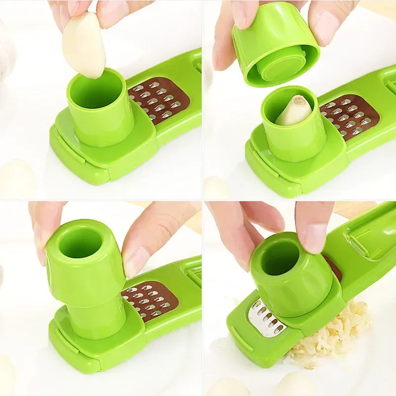 Multi-Function Garlic Peeler – Ginger Grater and Slicer for Kitchen Cooking
