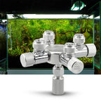 CO2 Splitter Regulator – 2-Way Needle Valve for Aquarium Tank Systems