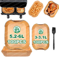 Parchment Paper Liners – Non-Stick Baking Sheets for Dual Basket Air Fryers