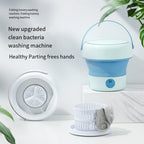 Portable Folding Washing Machine – Ultrasonic Mini Washer for Travel and Home