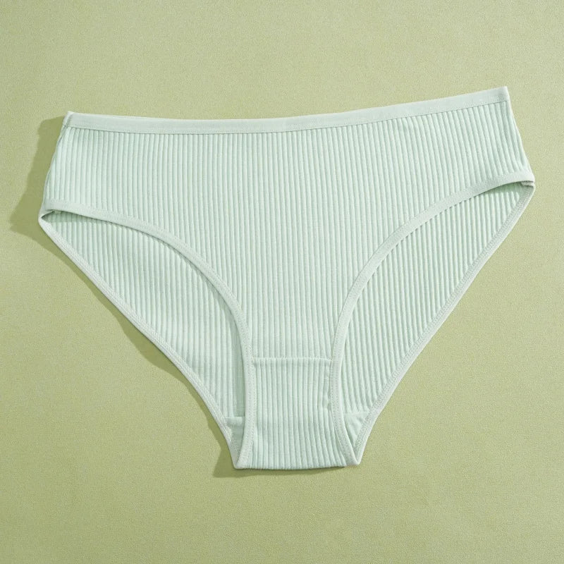 Cotton Briefs – Soft Striped Low Rise Underwear for Women