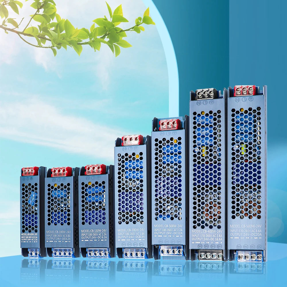 Ultra-Thin LED Power Supply Transformer – DC Voltage Converter for LED Strips