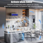 Portable Wall Mounted Fan – Three-Speed Quiet Cooling for Summer Kitchen